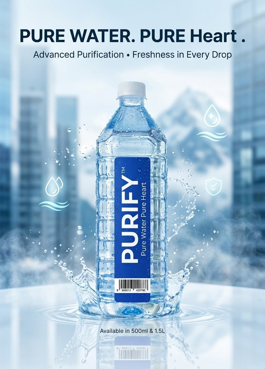 Purify Premium Water Bottle 500ml