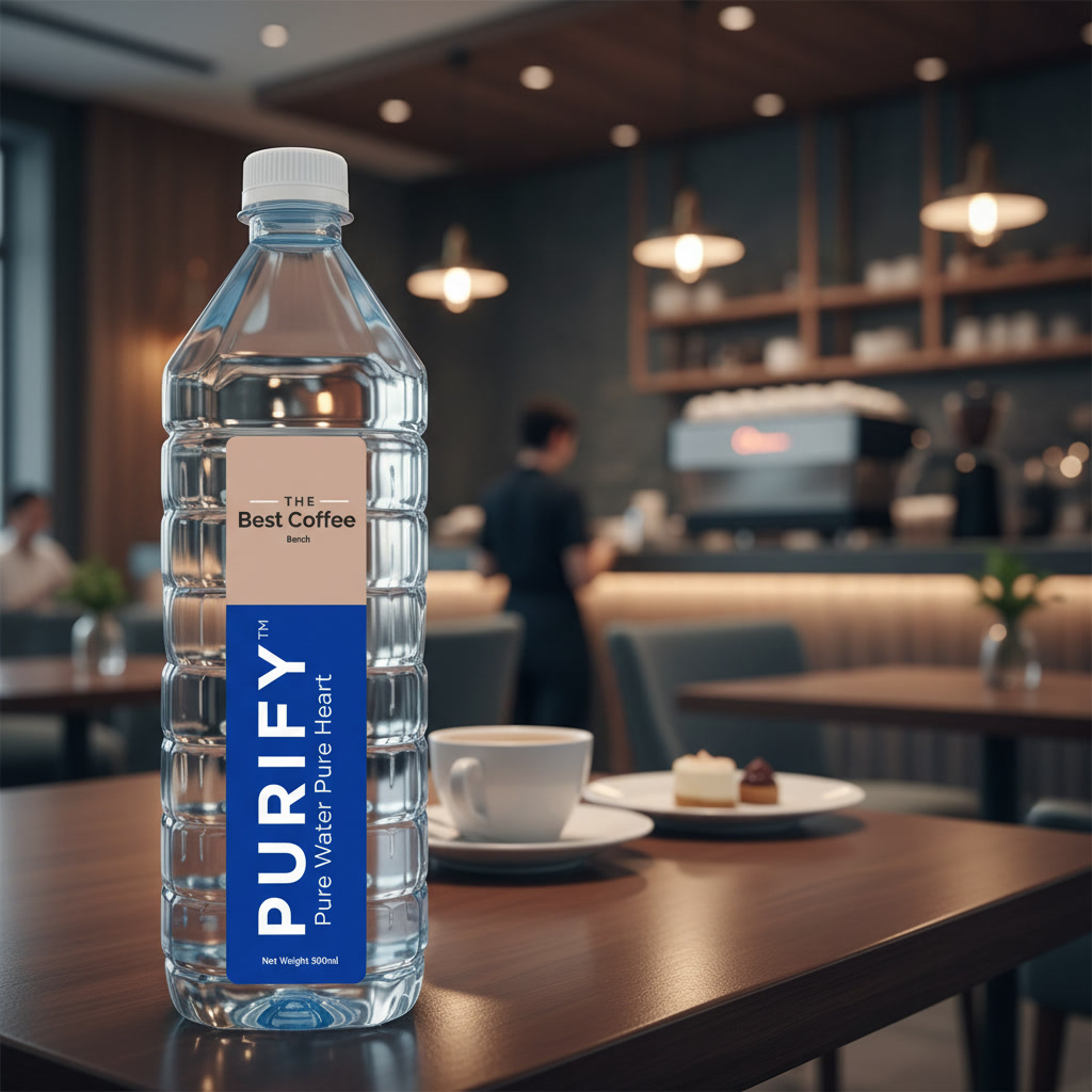 Cafe premium branded water bottle